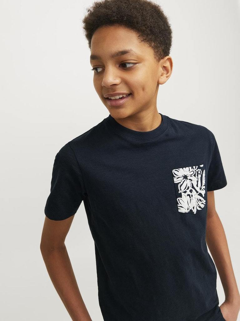 T-Shirt - Jjjunior Jorlafayette Pocket Tee Ss Crew N Jnr Ln