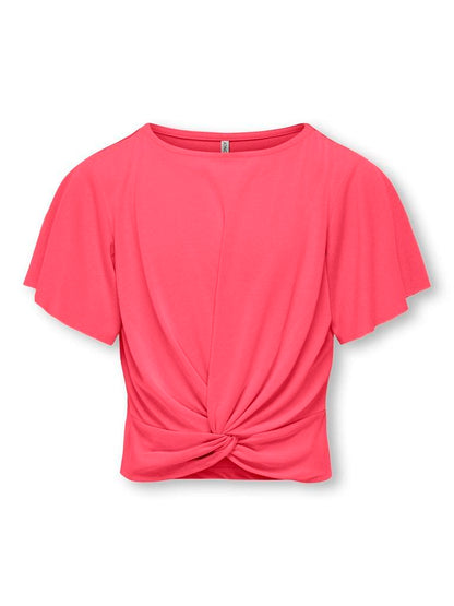 T-SHIRT - ONLY KIDS KOGPAM S/S KNOT TOP JRS