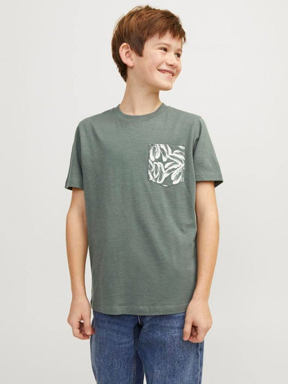 T-Shirt - Jjjunior Jorlafayette Pocket Tee Ss Crew N Jnr Ln