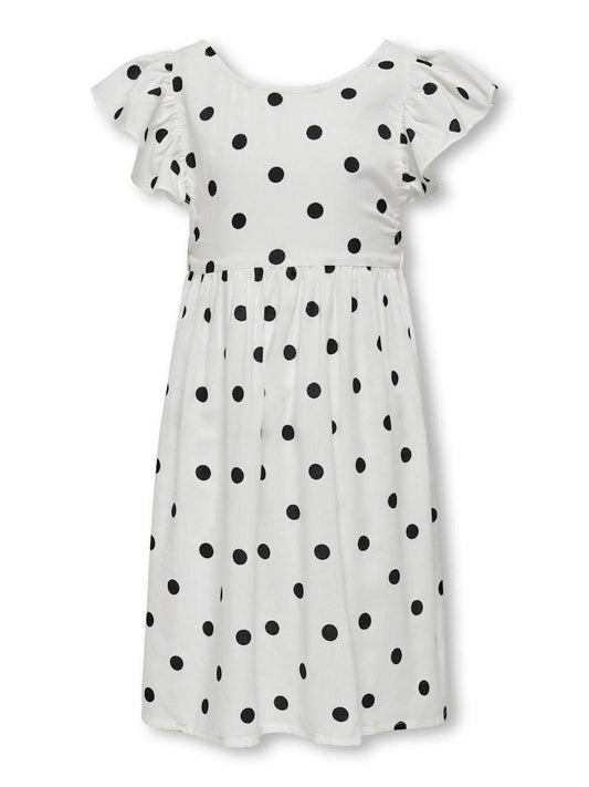 ABITO - ONLY KIDS KOGDOTTY S/L DETAIL DRESS WVN