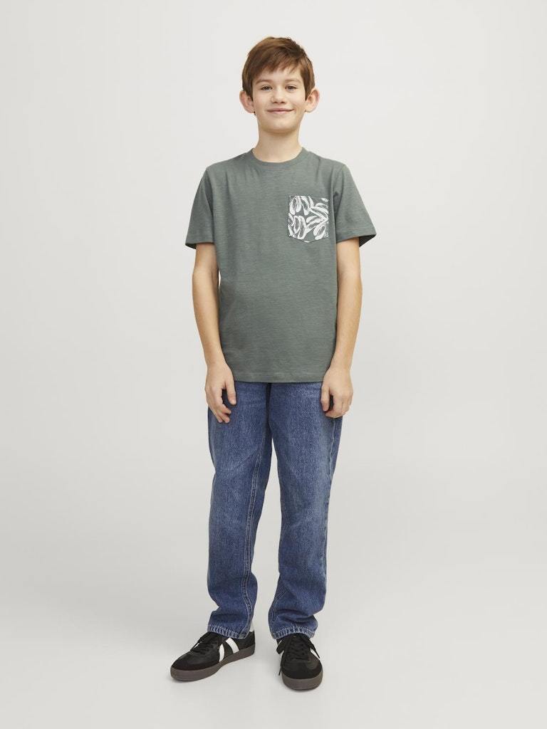 T-Shirt - Jjjunior Jorlafayette Pocket Tee Ss Crew N Jnr Ln