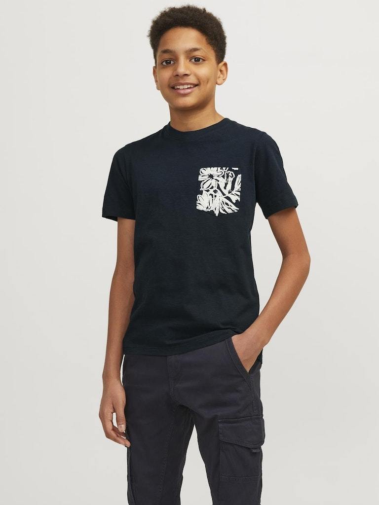 T-Shirt - Jjjunior Jorlafayette Pocket Tee Ss Crew N Jnr Ln