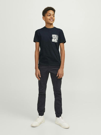 T-Shirt - Jjjunior Jorlafayette Pocket Tee Ss Crew N Jnr Ln