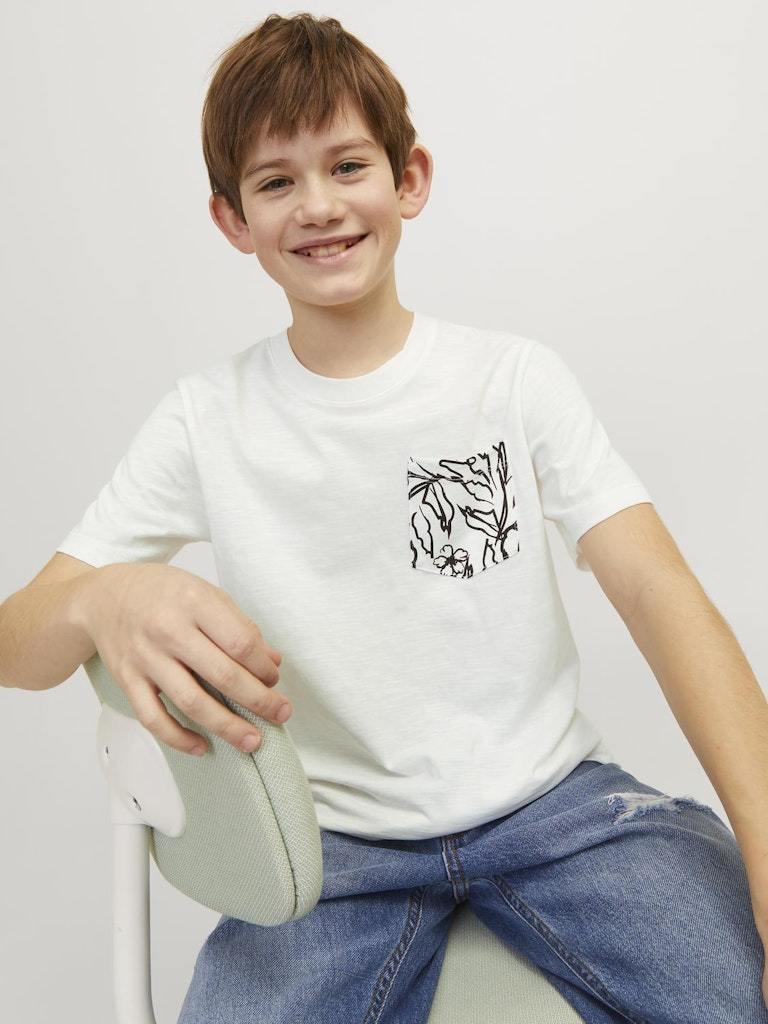 T-Shirt - Jjjunior Jorlafayette Pocket Tee Ss Crew N Jnr Ln