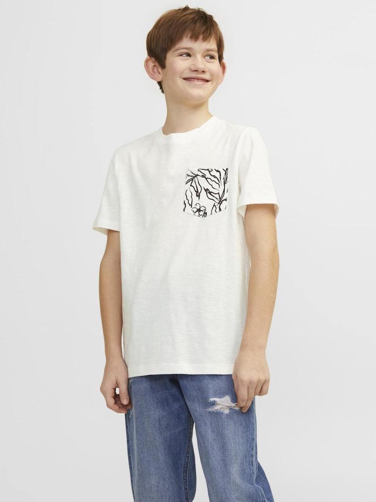 T-Shirt - Jjjunior Jorlafayette Pocket Tee Ss Crew N Jnr Ln