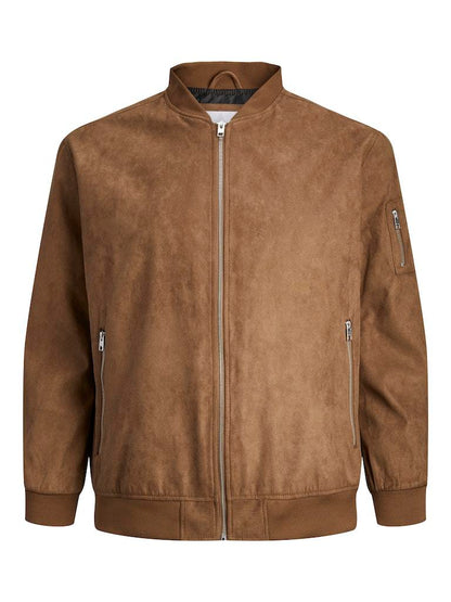 Giubbotto Jack & Jones Plus Jjerocky Faux Suede Bomber Pls Jack&Jones