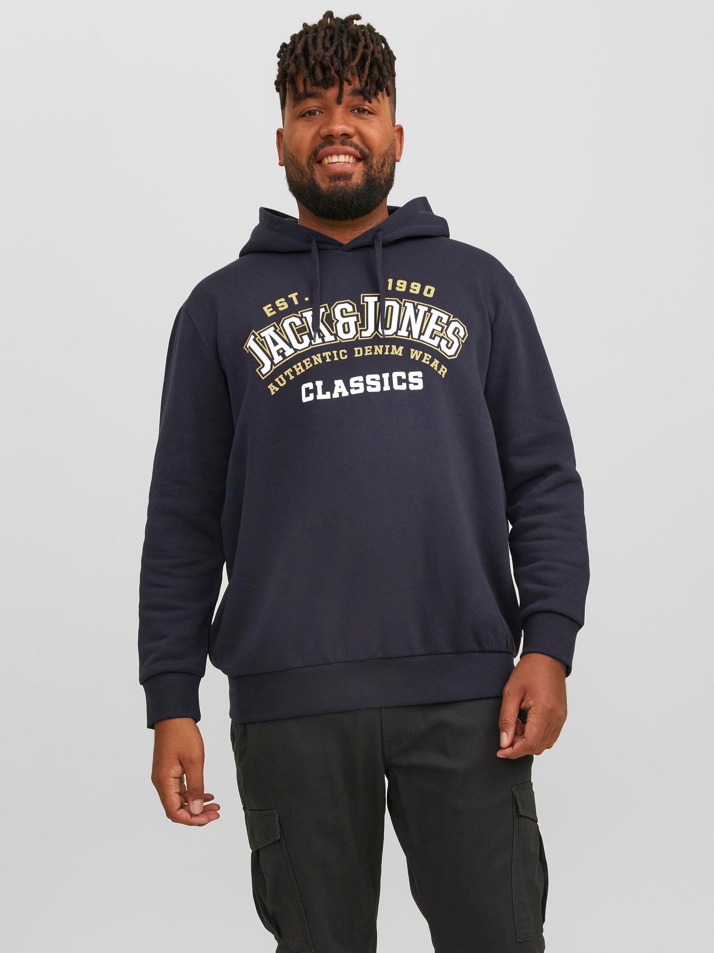 Felpa Elogo Sweat Hood 2 Col 23/24 Noos Pls Jack&Jones Plus