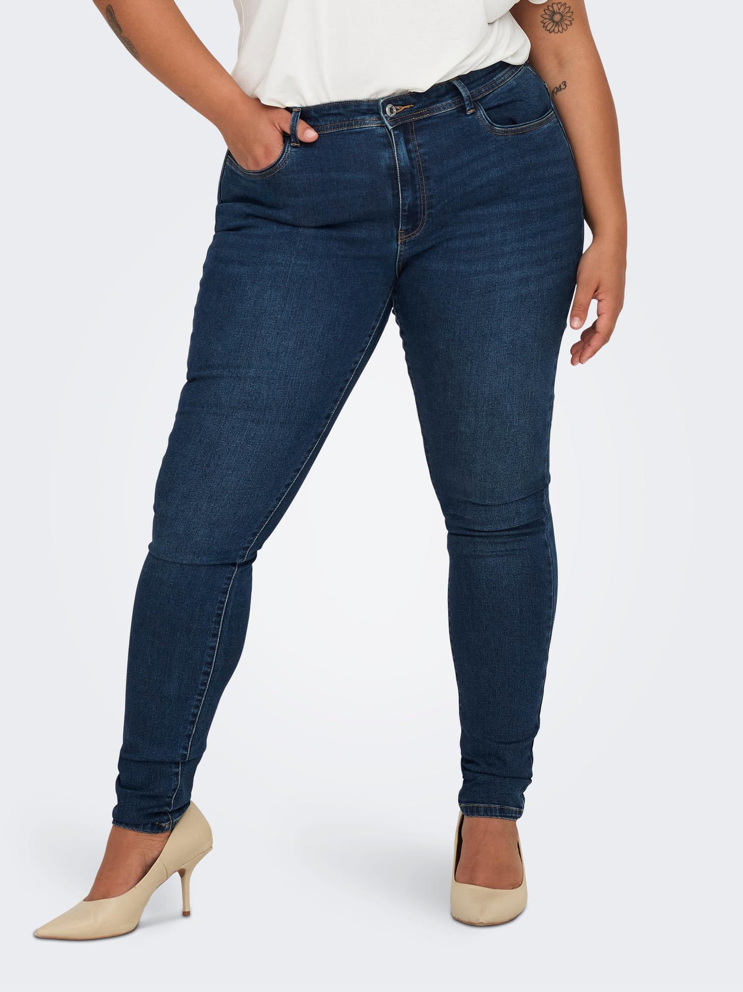 Jeans Carsally Mid Skinny Denim Bj581 Only Carmakoma