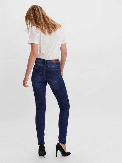 JEANS - VERO MODA VMTANYA MR S PIPING J VI3144 GA NOOS