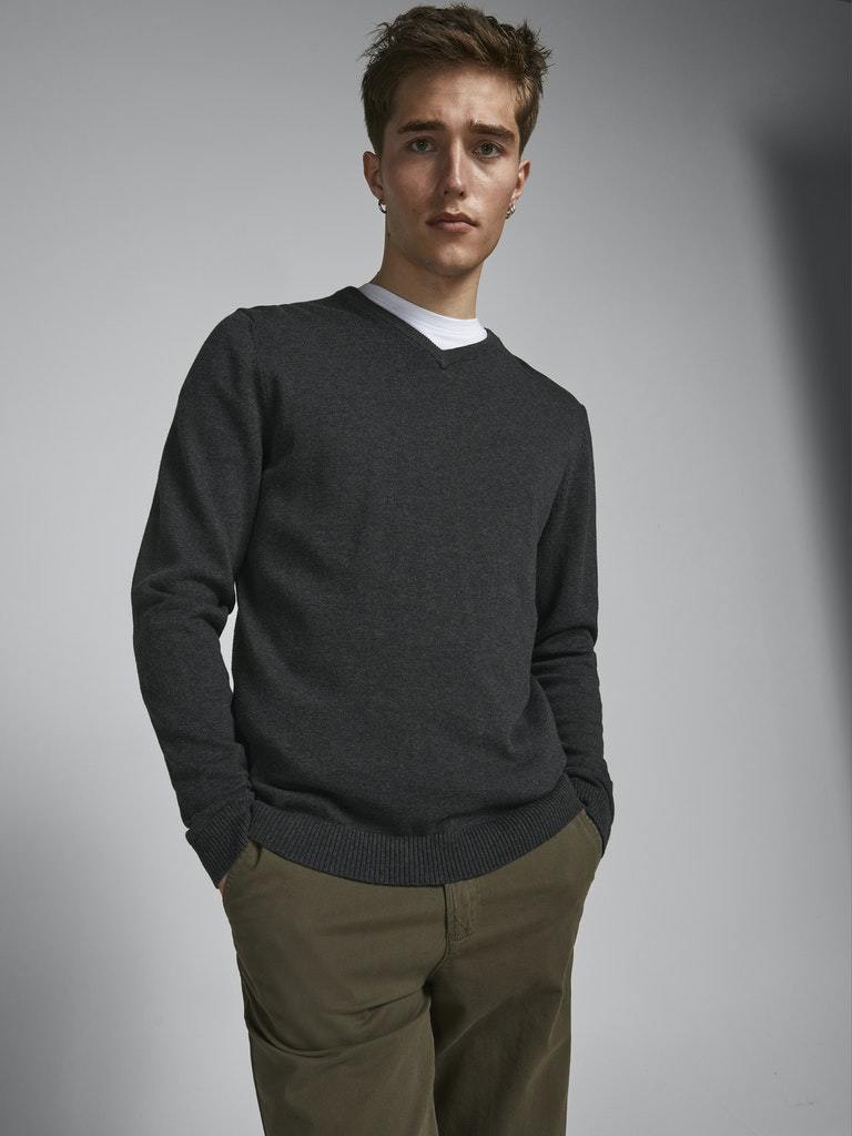 Felpa Ebasic Knit Vneck Noos Jack&Jones