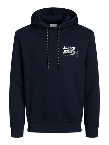 FELPA - JACK&JONES JJLUKE SWEAT HOOD PLS