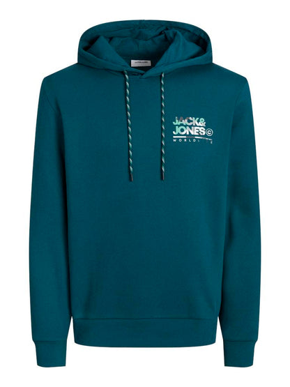 FELPA - JACK&JONES JJLUKE SWEAT HOOD PLS