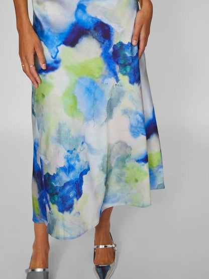 Vila - Gonna - Donna | viravenna watercolor midi skirt/dc