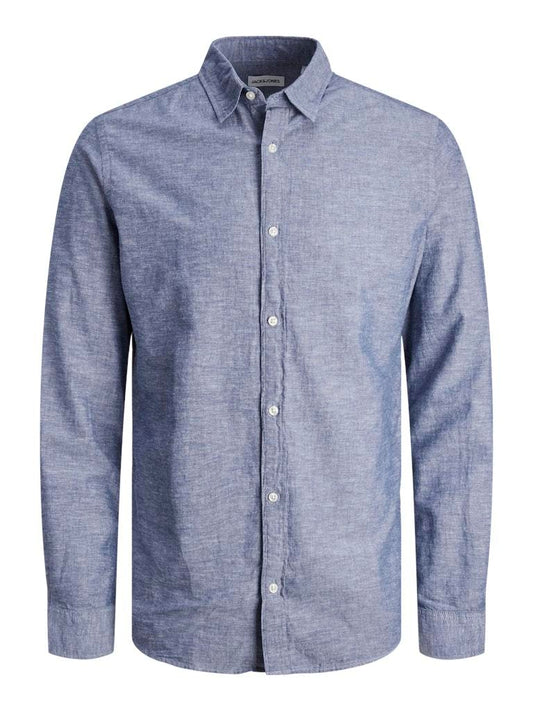 CAMICIA - JACK&JONES JJELINEN BLEND SHIRT LS SN PLS