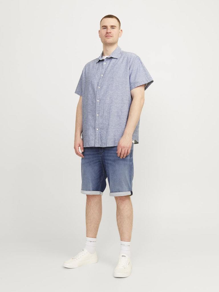 CAMICIA - JACK&JONES JJELINEN BLEND SHIRT SS SN PLS