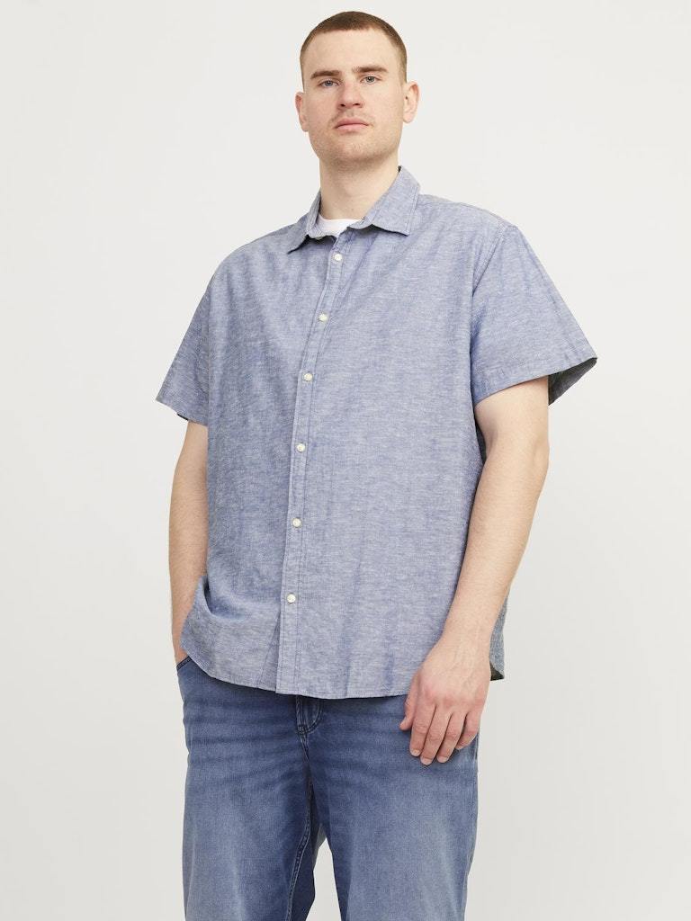 CAMICIA - JACK&JONES JJELINEN BLEND SHIRT SS SN PLS