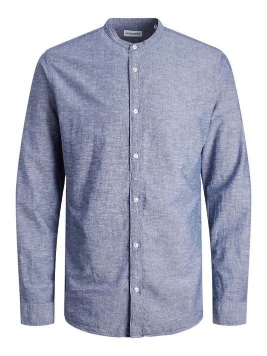 CAMICIA - JACK&JONES JJELINEN BLEND BAND SHIRT LS SN PLS