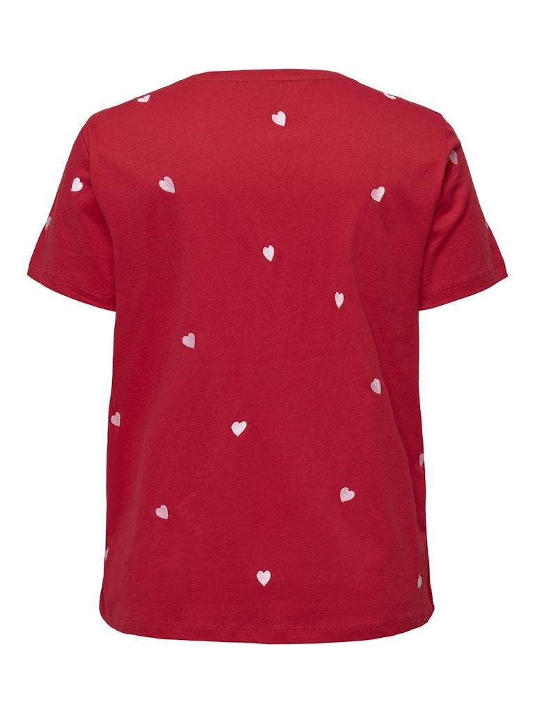 T-Shirt - Only Carmakoma Carheart Life Ss A-Shape Tee Jrs