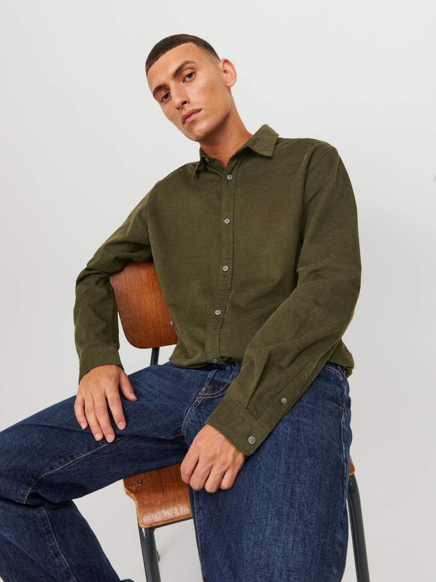 Camicia Jjplain Corduroy Shirt Ls Aw23 Jack&Jones