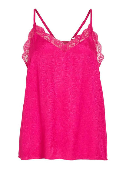 TOP - VILA VIMIRINA JACQUARD SINGLET/DC/LS