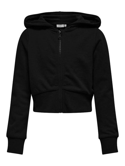 FELPA - ONLY KIDS KOGBELLA LIFE L/S ZIP HOOD SHORT UB SWT