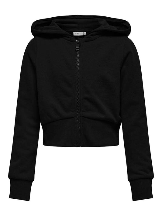 FELPA - ONLY KIDS KOGBELLA LIFE L/S ZIP HOOD SHORT UB SWT