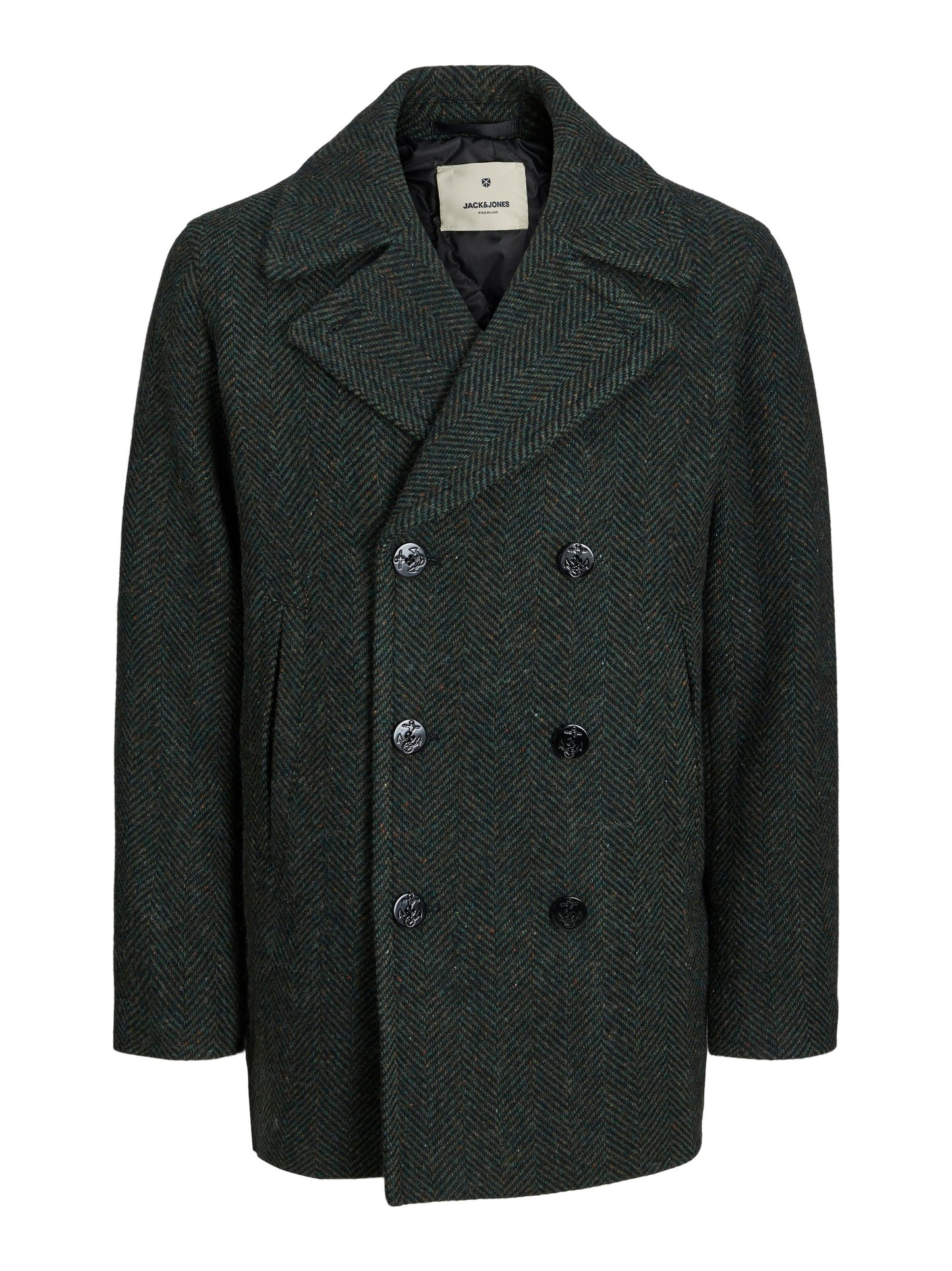 Trench Jprblukane Herringbone Wool Peacoat Jack&Jones