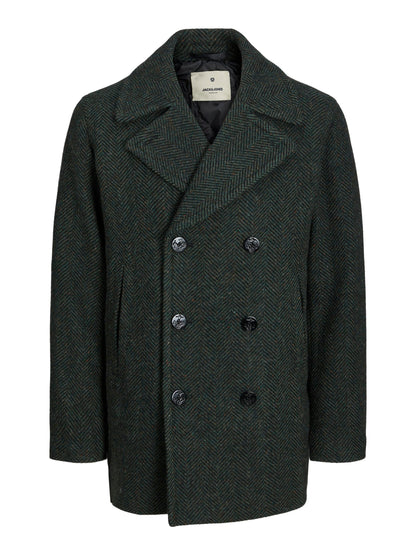 Trench Jprblukane Herringbone Wool Peacoat Jack&Jones