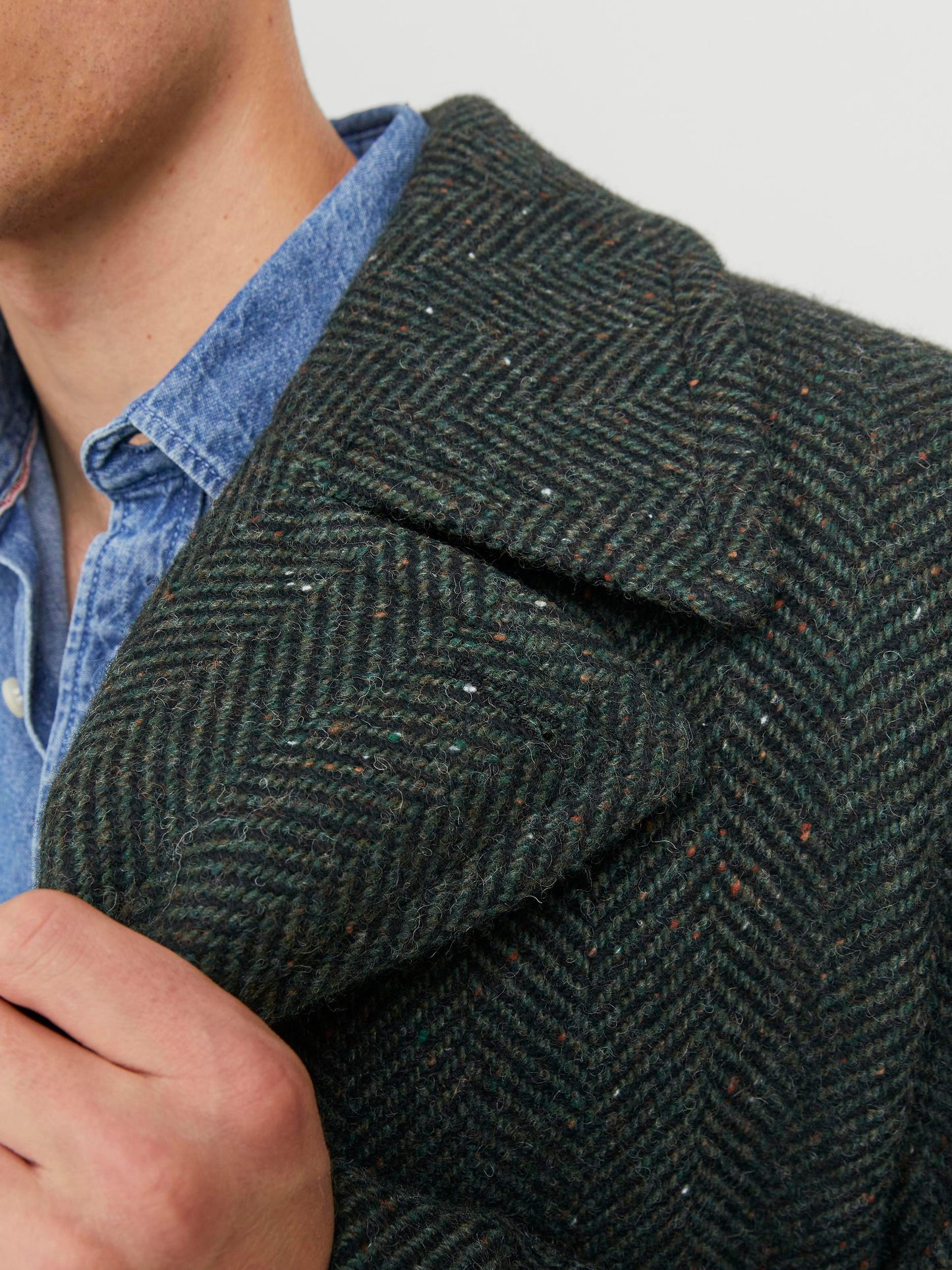 Trench Jprblukane Herringbone Wool Peacoat Jack&Jones