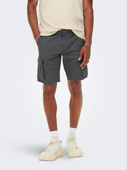 SHORTS - ONLY & SONS ONSCAM STAGE CARGO SHORTS 6689 LIFE NOOS