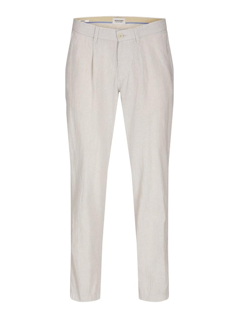 PANTALONE - JACK&JONES JPSTBILL JJCAIRO TAPERED LINEN BLEND PLS