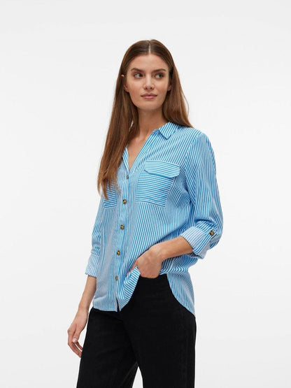 SHIRT - VERO MODA VMBUMPY L/S SHIRT NEW WVN GA NOOS