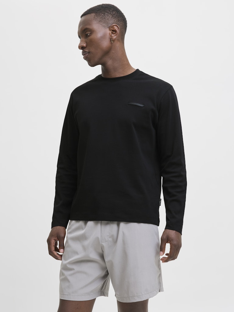 JACK&JONES - Tshirt manica lunga - Uomo | JCOFUSION INTERLOCK TEE LS CREW NECK