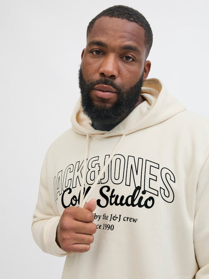 JACK&JONES PLUS - Felpa - Uomo | JJMAKOTO SWEAT HOOD PLS
