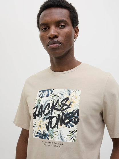 Jack&Jones - T-shirt - Uomo | jjhawaii shape tee ss crew neck ln