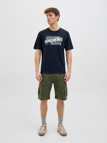 Jack&Jones - T-shirt - Uomo | jjhawaii shape tee ss crew neck ln