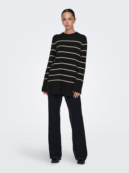 JDY - Pullover - Donna | jdymila life l/s on long slit pull knt