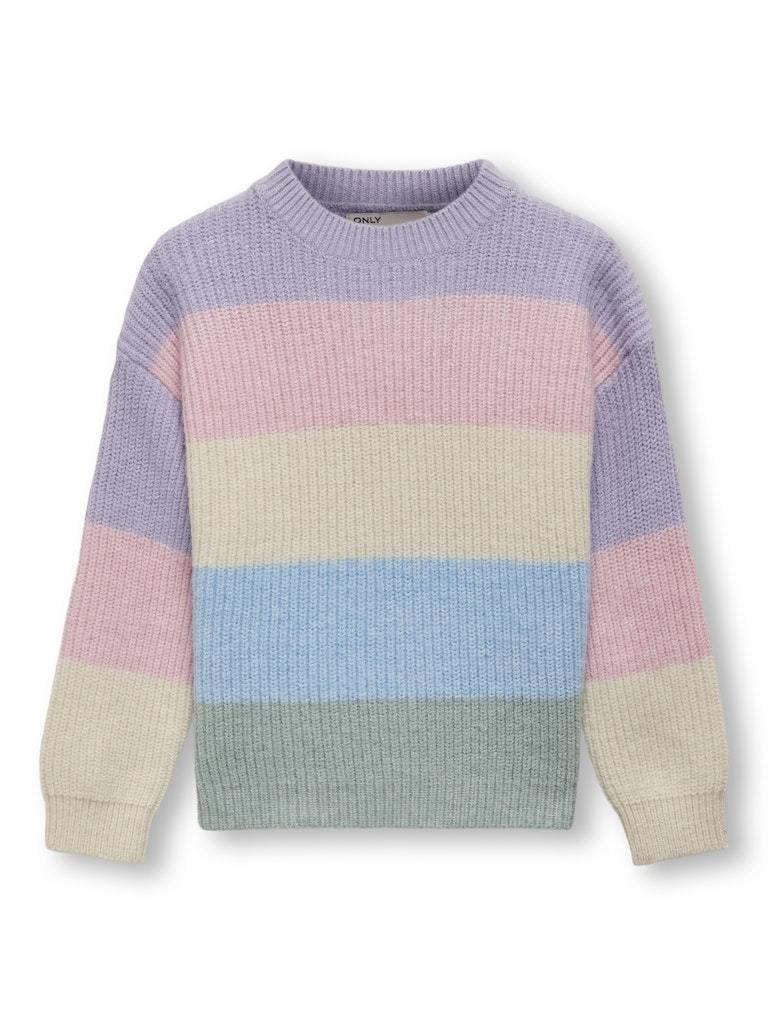 PULLOVER - ONLY KIDS KMGSANDY L/S STRIPE PULLOVER KNT