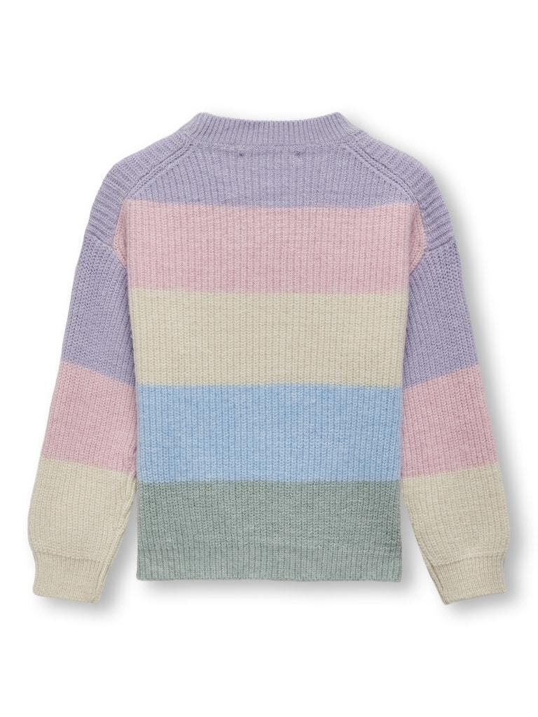 PULLOVER - ONLY KIDS KMGSANDY L/S STRIPE PULLOVER KNT