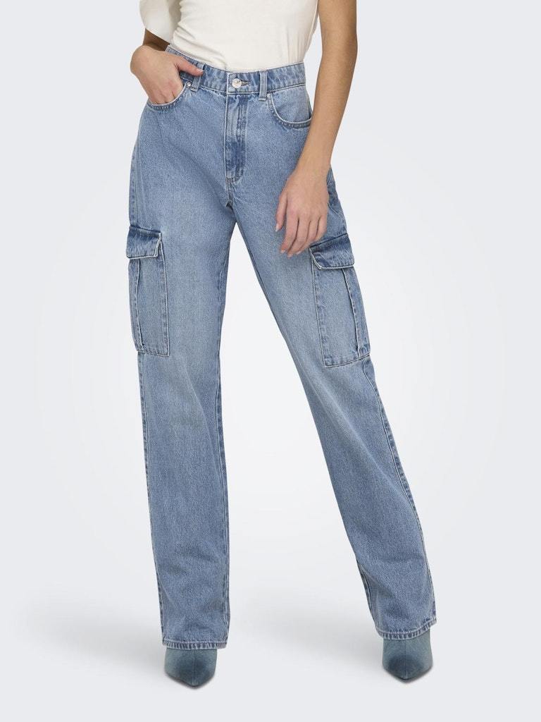 Jeans - Only Onlriley Hw Str Cargo Dnm Pim875 Noos