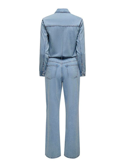 TUTA/JEANS - JDY JDYVIGGA LS BUTTON  DENIM JUMPSUIT DNM