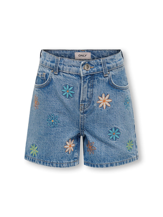 Pantsaloncini Shorts Kogfine Emb Denim Shorts Cro981 Only Kids