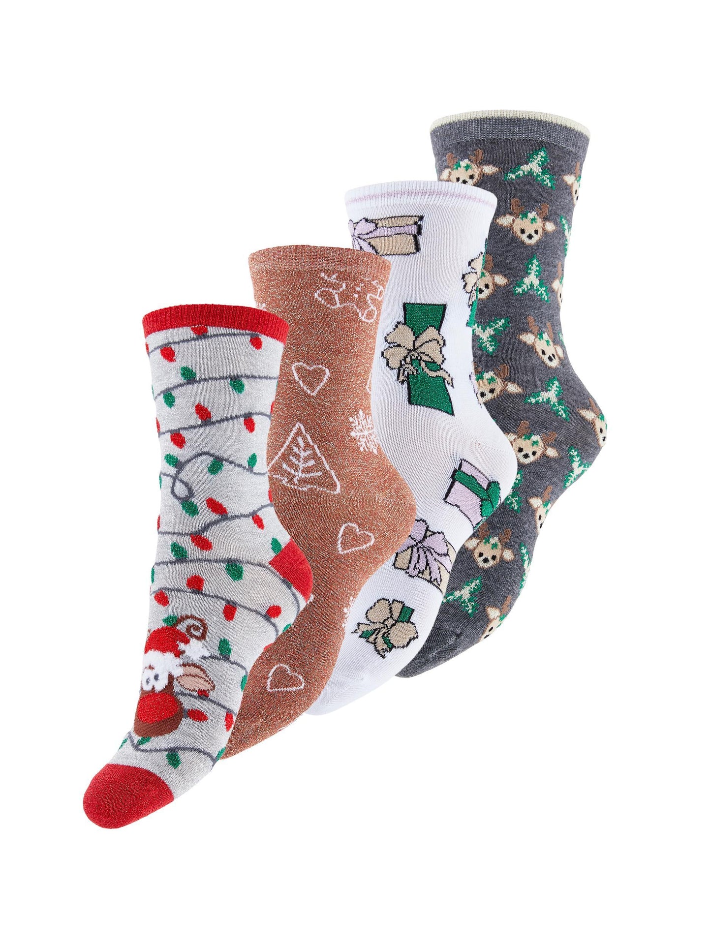 Intimo Ena Christmas Socks Box 4 Pack Kac Pieces