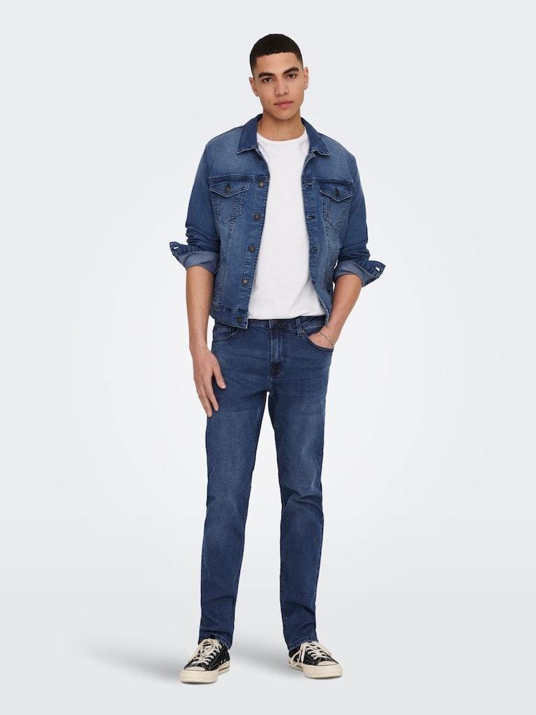 GIUBBOTTO/JEANS - ONLY & SONS ONSCOIN MID. BLUE 4333 JACKET NOOS