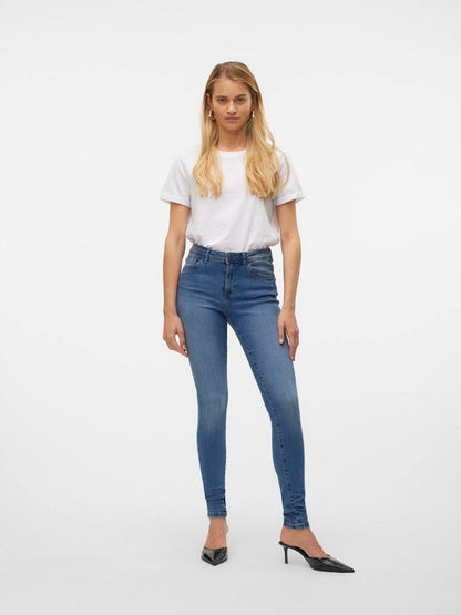 JEANS - VERO MODA VMTANYA MR S PIPING JEANS VI349 GA NOOS