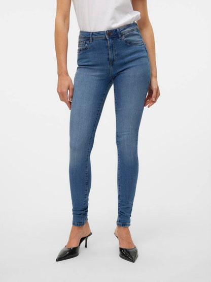 JEANS - VERO MODA VMTANYA MR S PIPING JEANS VI349 GA NOOS