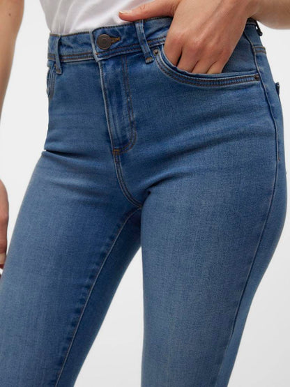 JEANS - VERO MODA VMTANYA MR S PIPING JEANS VI349 GA NOOS