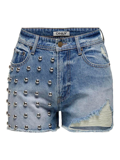 SHORTS - ONLY ONLHUNTER HW RW STUD DNM SHORTS GUO