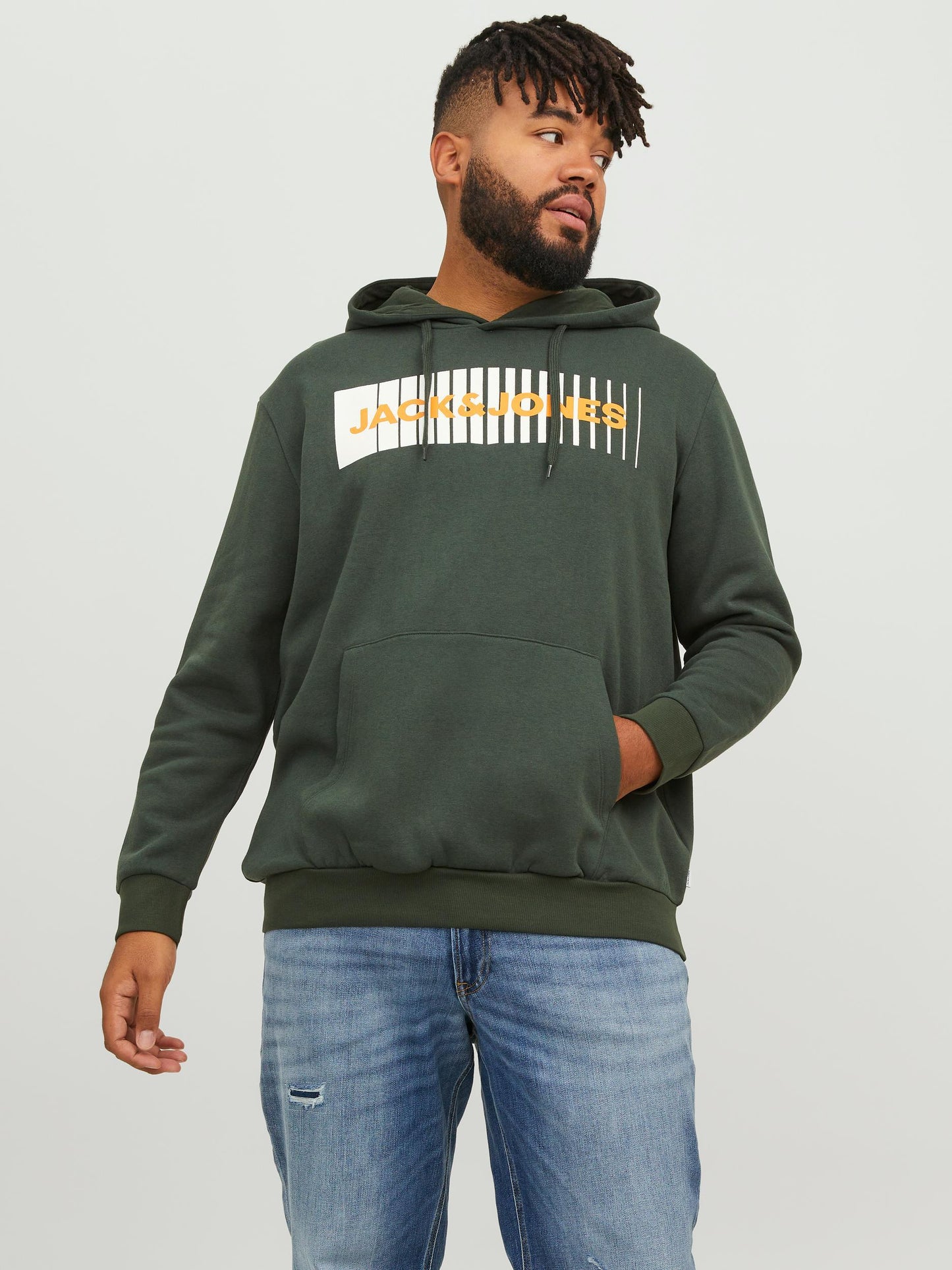 Felpa Ecorp Logo Sweat Hood Play Noos Pls Jack&Jones Plus