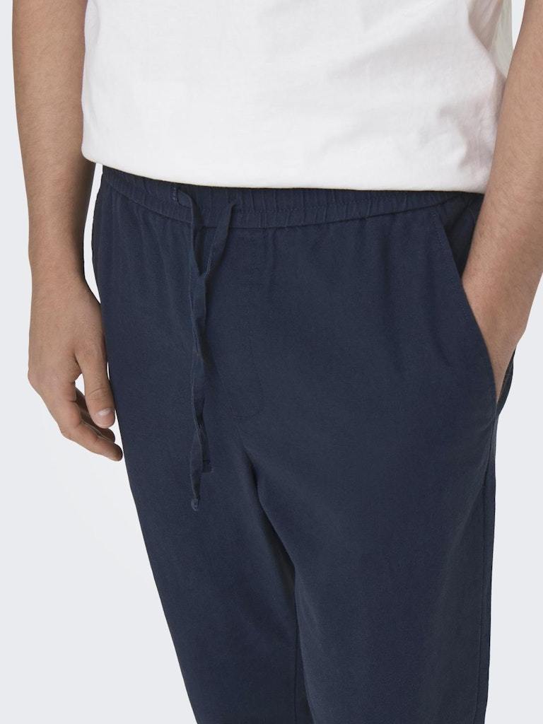 PANTALONE - ONLY & SONS ONSLINUS CROP 0007 COT LIN PNT NOOS